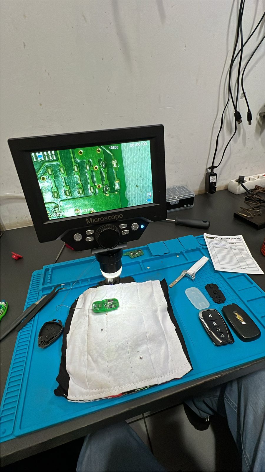 Manutenção em chaves presenciais